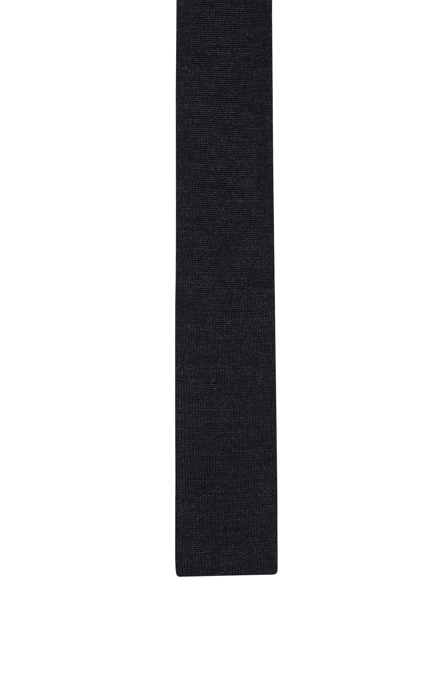 DARK GREY // TIES H-KNIT TIE 6 CM-214