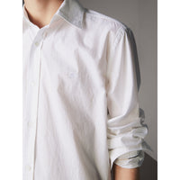 ZZNOSTOCK Chemise en popeline de coton - White