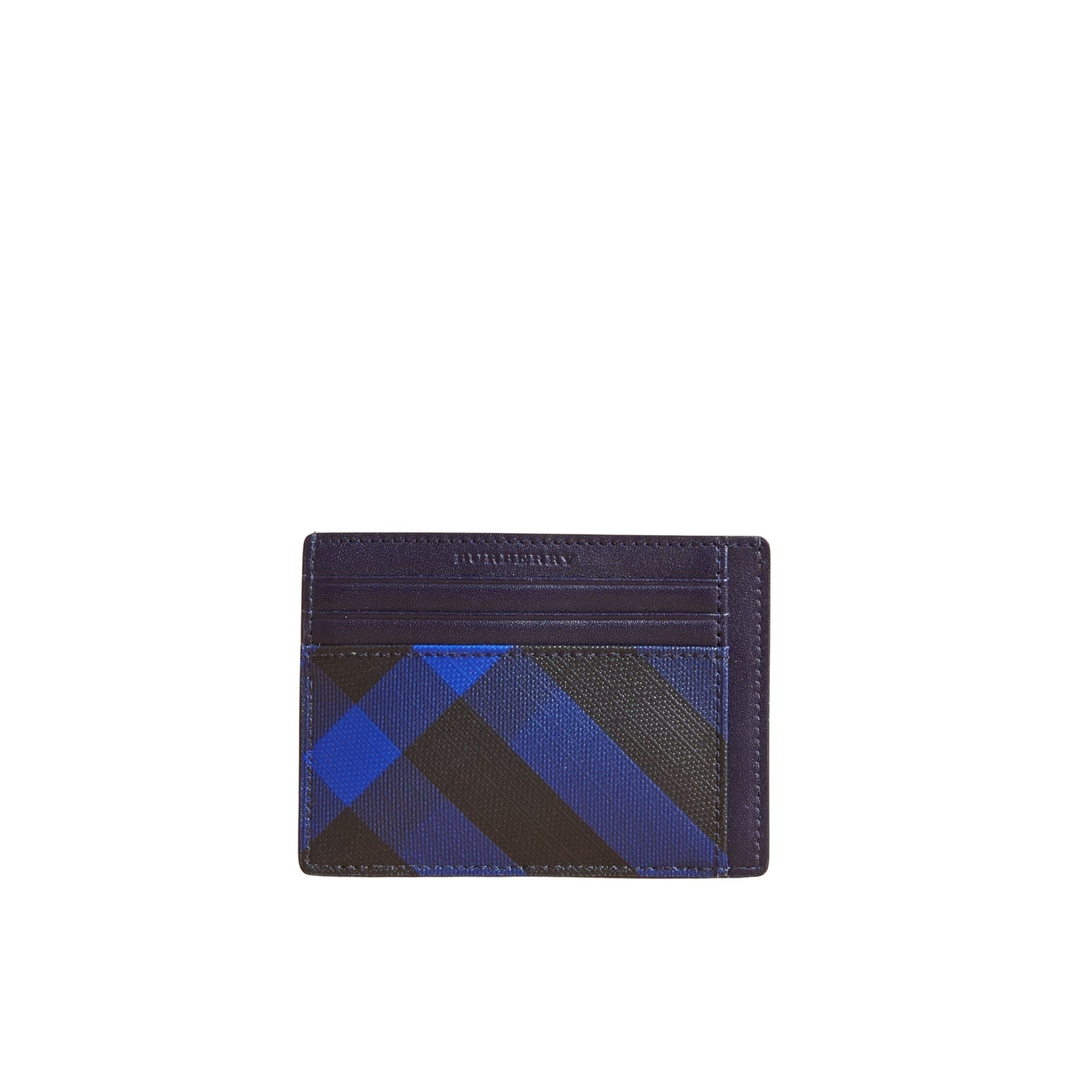 ZZNOSTOCK Porte-cartes à motif London check - Bright Lapis