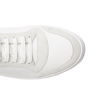 2 qty Sneakers à motif check en cuir - Optic White