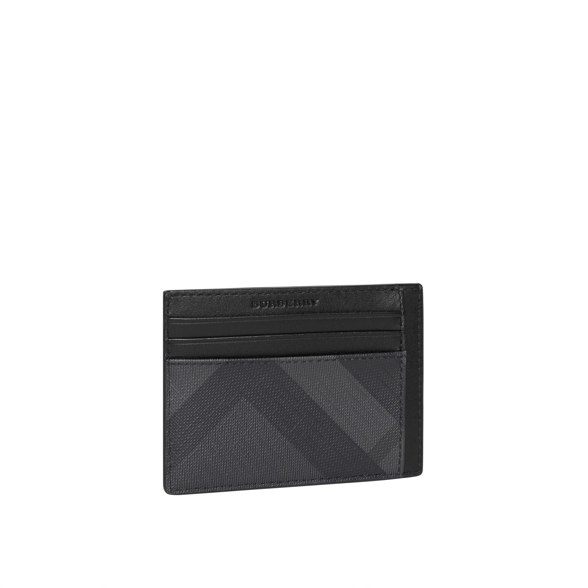 3 qty Porte-cartes à motif London check - Charcoal & Black