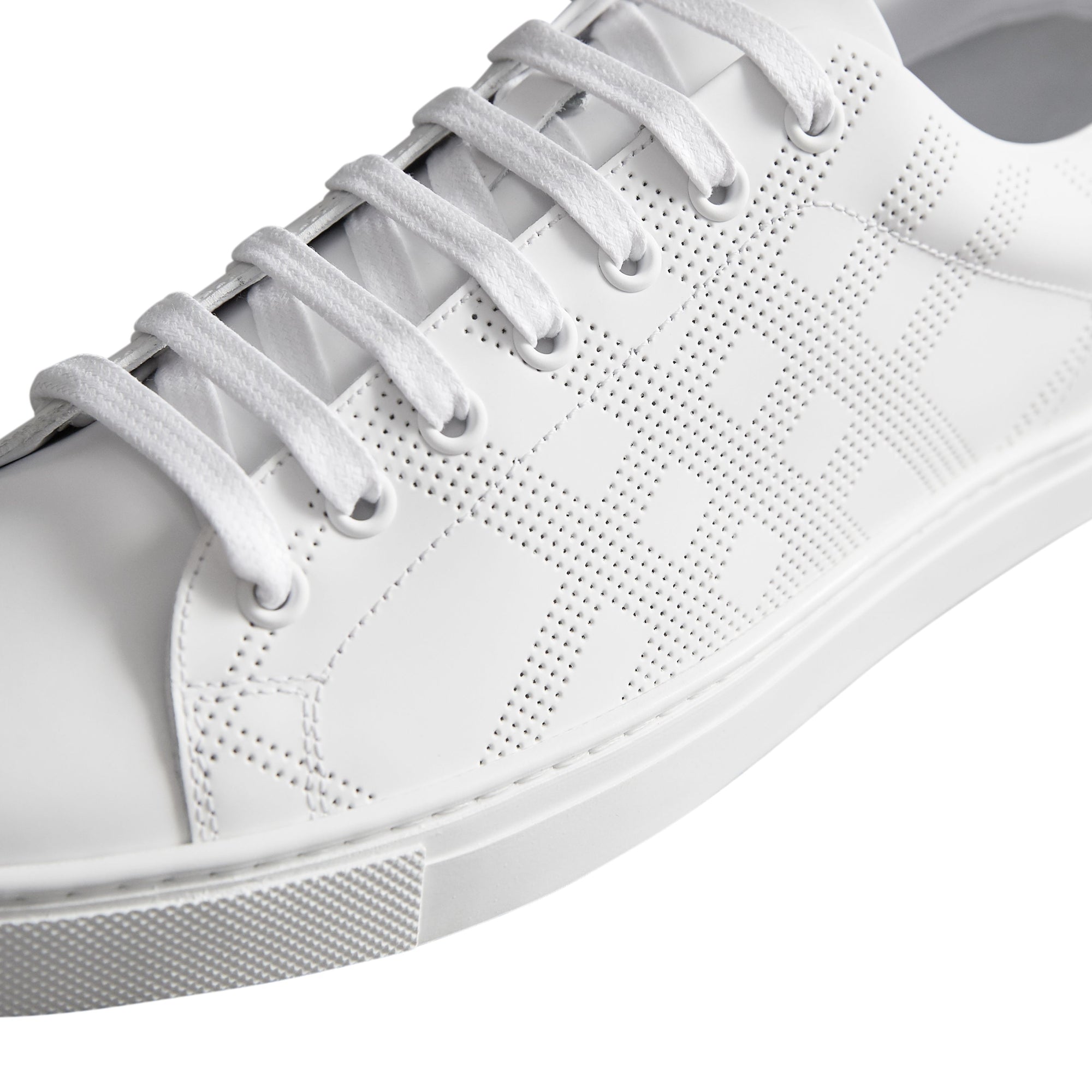 1 qty Sneakers à cuir perforé - Optic Wht & Deepclamel