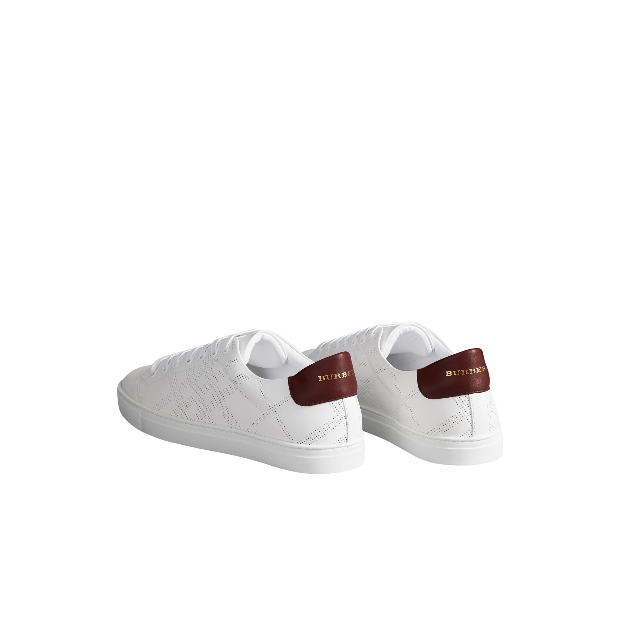 1 qty Sneakers à cuir perforé - Optic Wht & Deepclamel