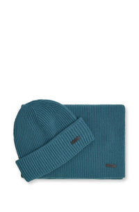 TURQUOISE & AQUA // KNITTED SCARF FANTASTICO_SET