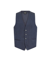 DARK BLUE // WAISTCOATS H-HUGE-VEST-MM-224