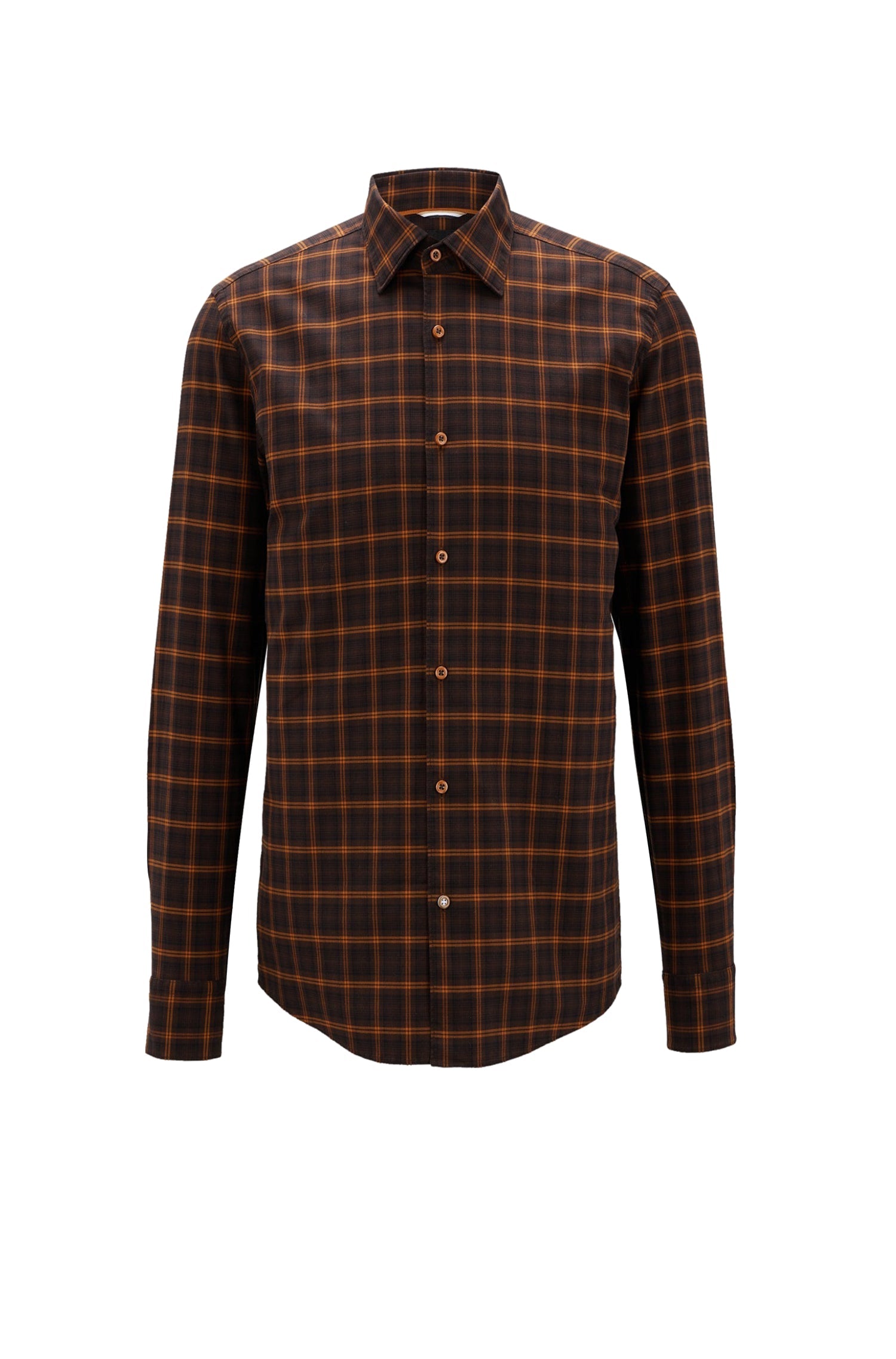MEDIUM BROWN // BUSINESS SHIRTS C-HAL-KENT-C1-223