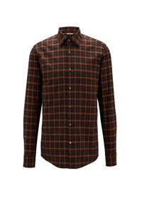 MEDIUM BROWN // BUSINESS SHIRTS C-HAL-KENT-C1-223