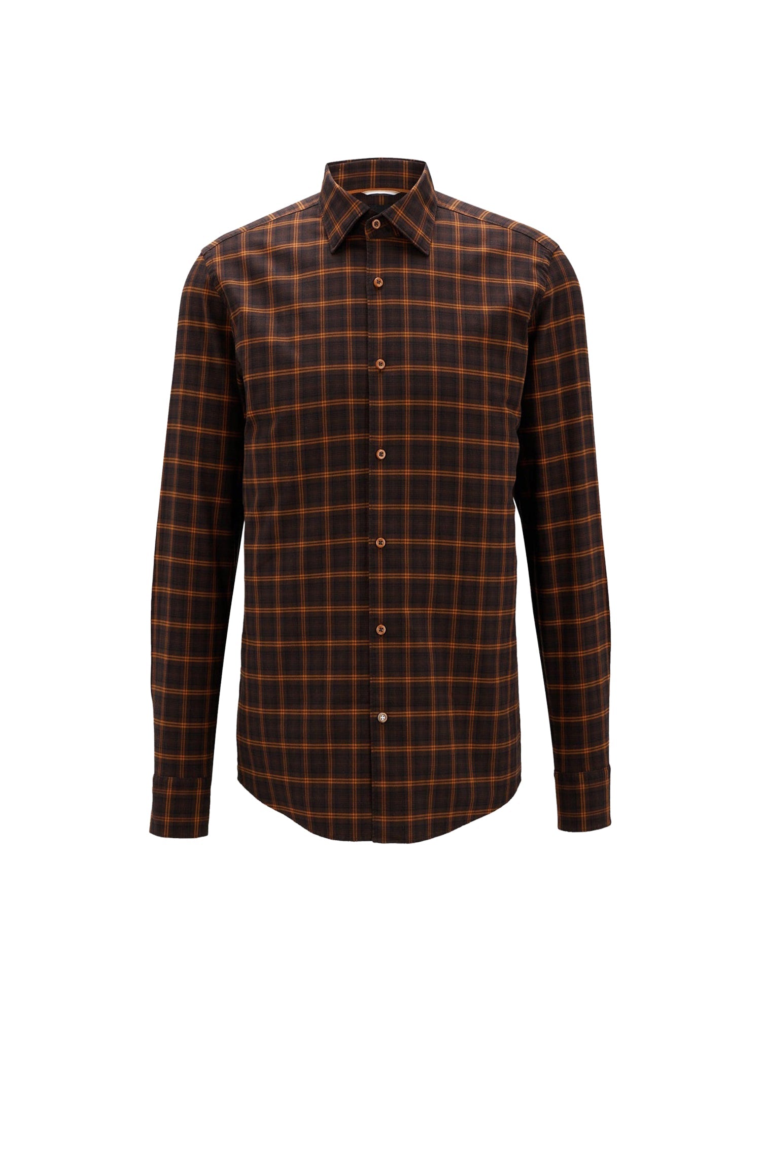 MEDIUM BROWN // BUSINESS SHIRTS C-HAL-KENT-C1-223