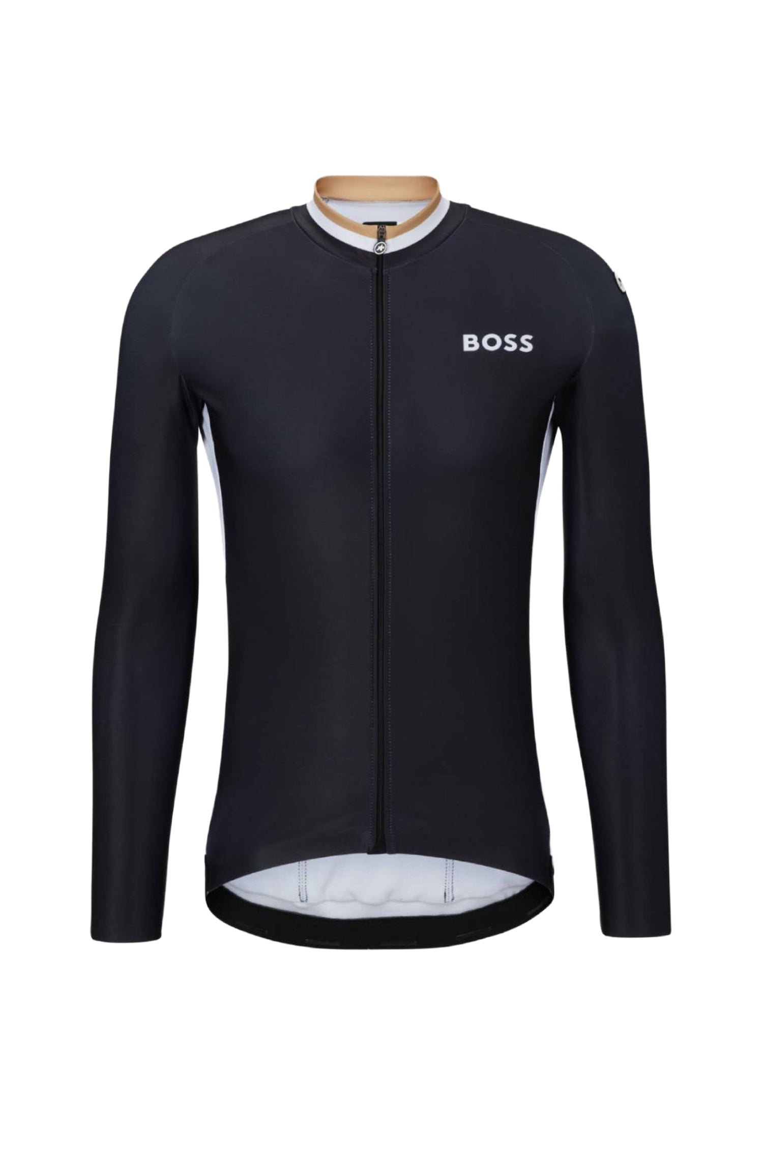 Long-sleeved zipped cycling T-shirt - Black
