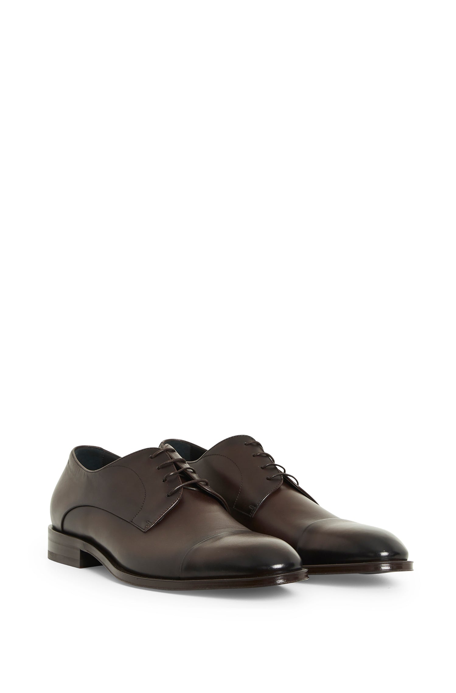 Derrek leather Derbies - Dark Brown