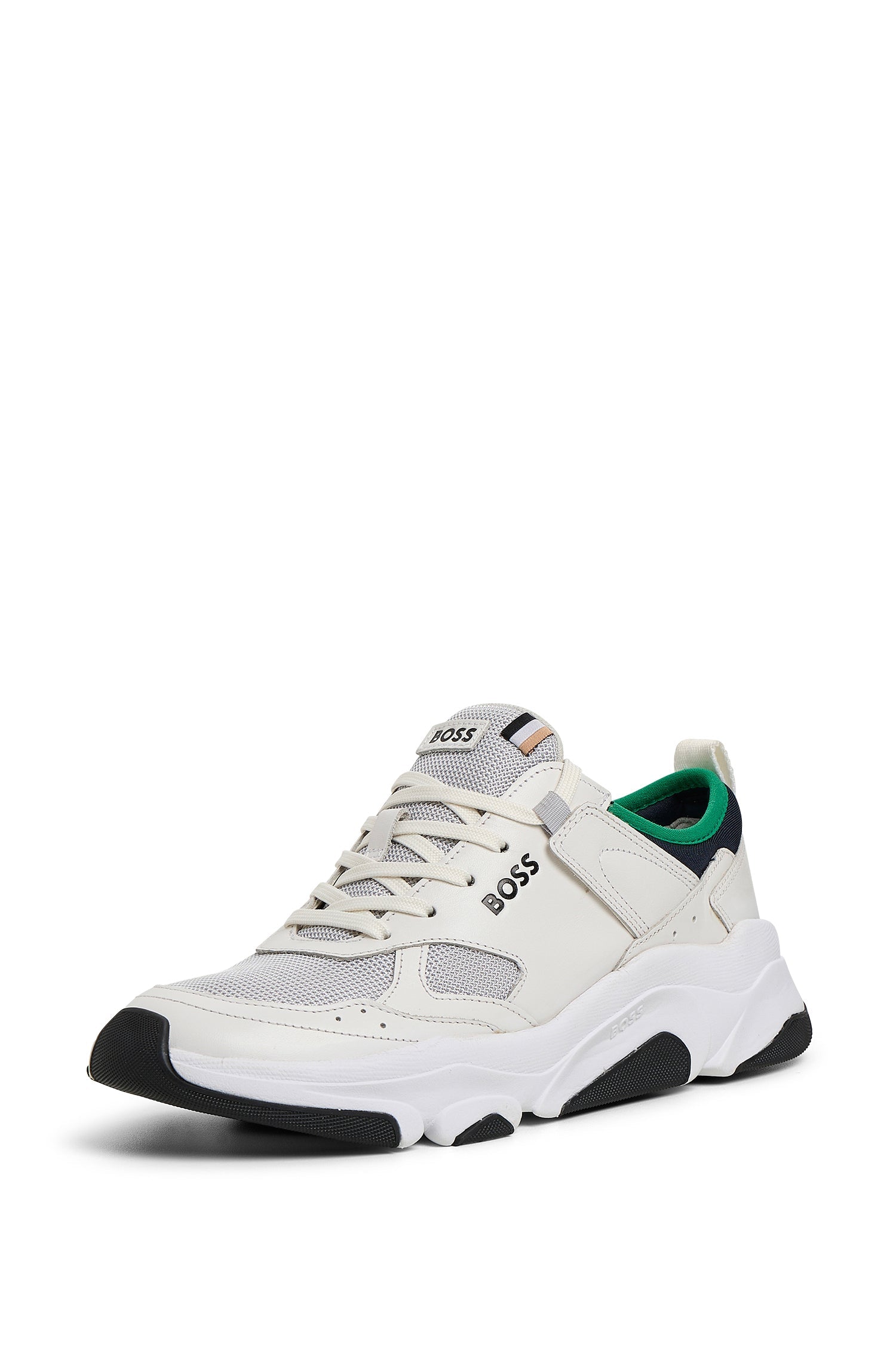 OPEN WHITE // LACE-UP TRAINERS ASHER_RUNN_LTLY