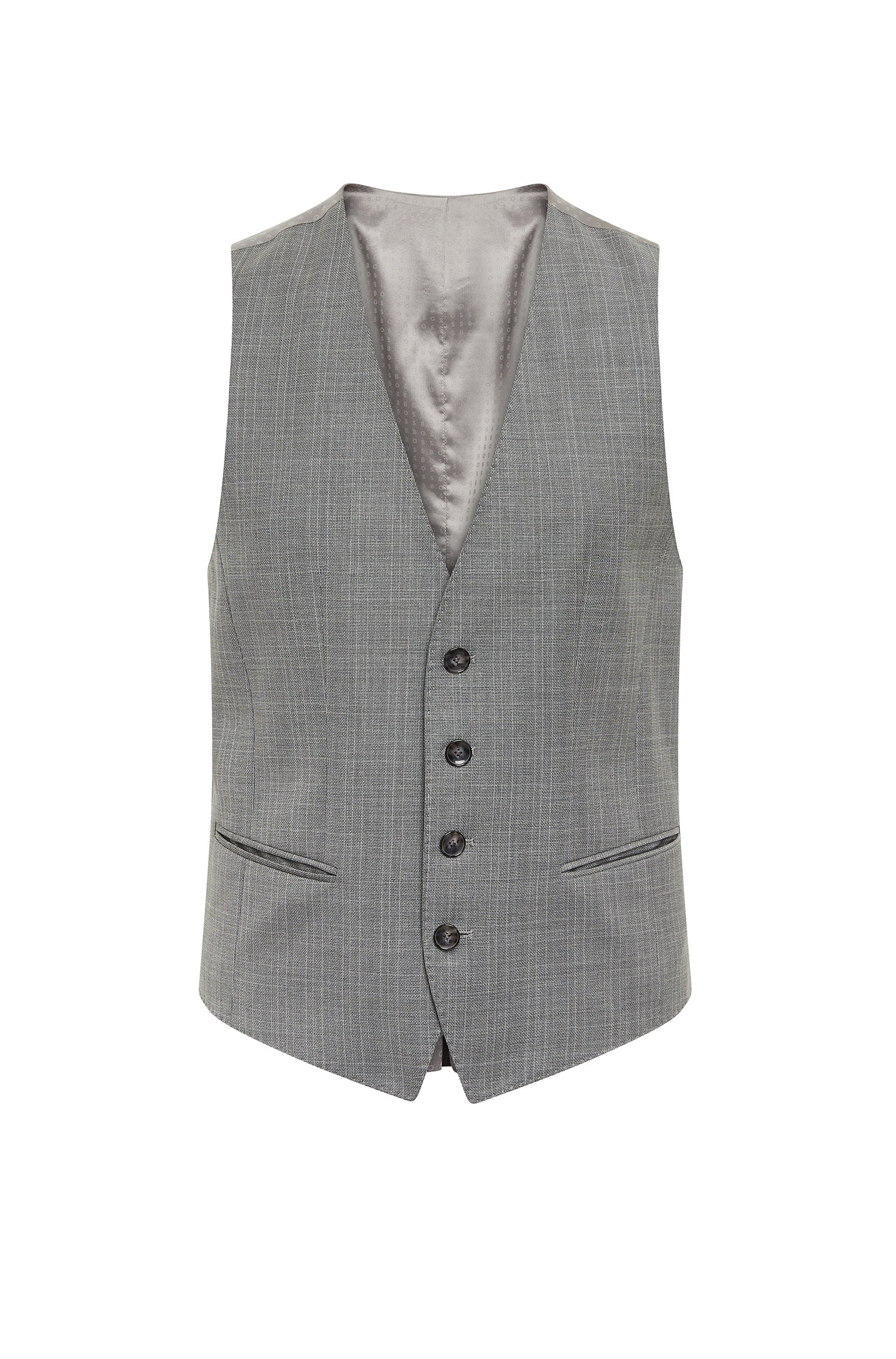 SILVER // BUSINESS SUITS H-HUGE-3PCS-232