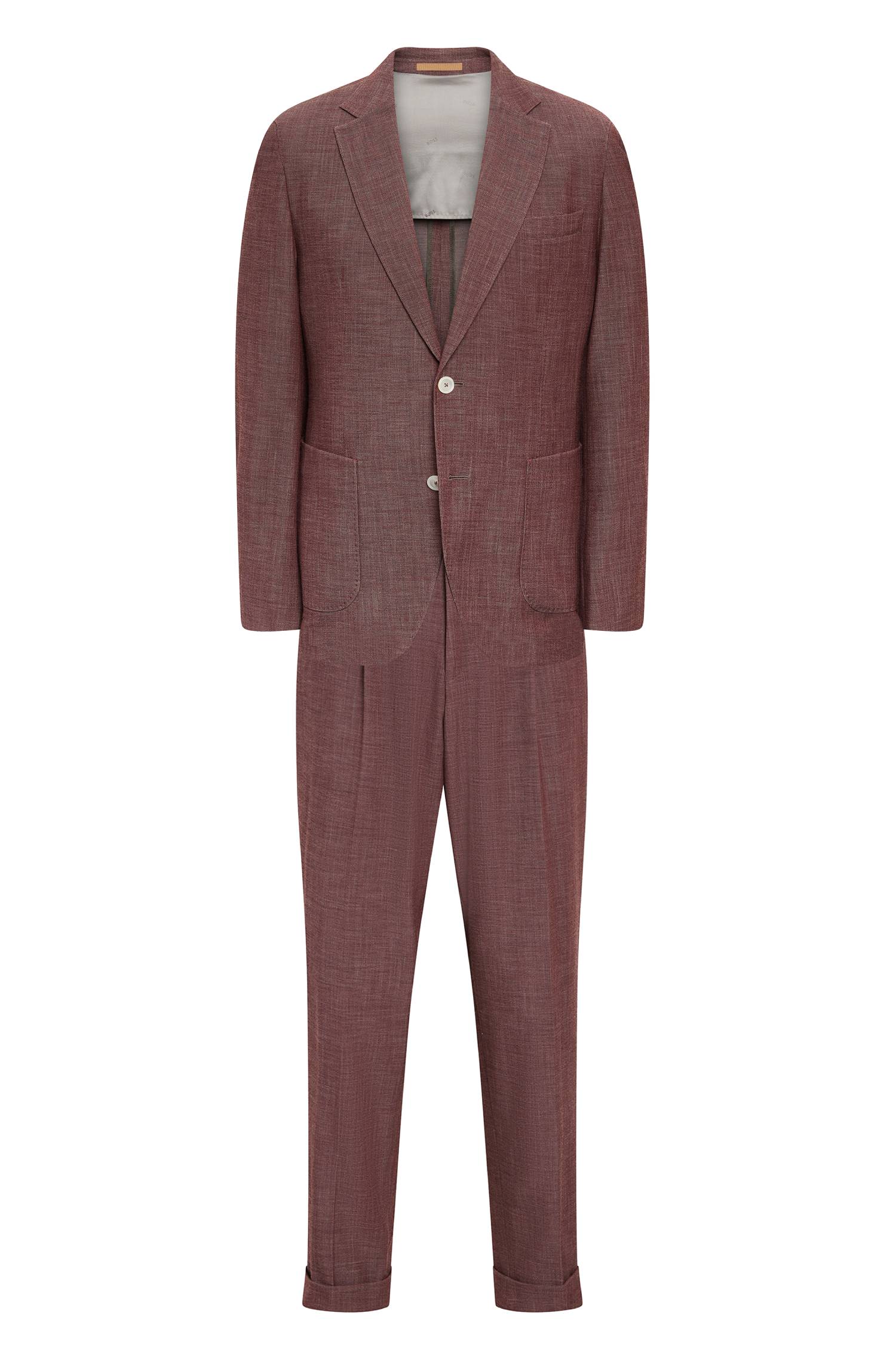DARK RED // BUSINESS SUITS T-HESTON-2PCS-231