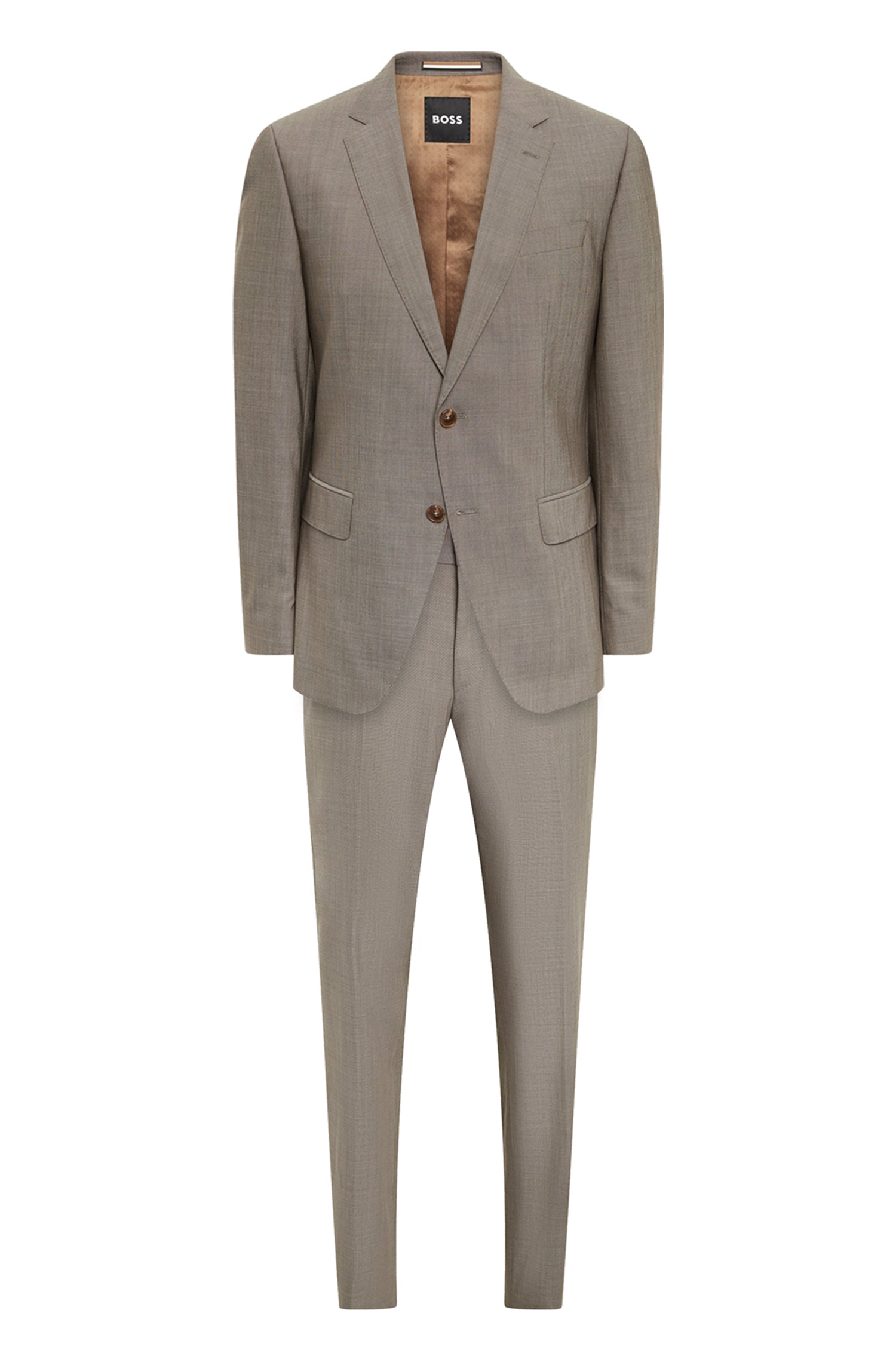 MEDIUM BEIGE // BUSINESS SUITS H-HUGE-3PCS-232