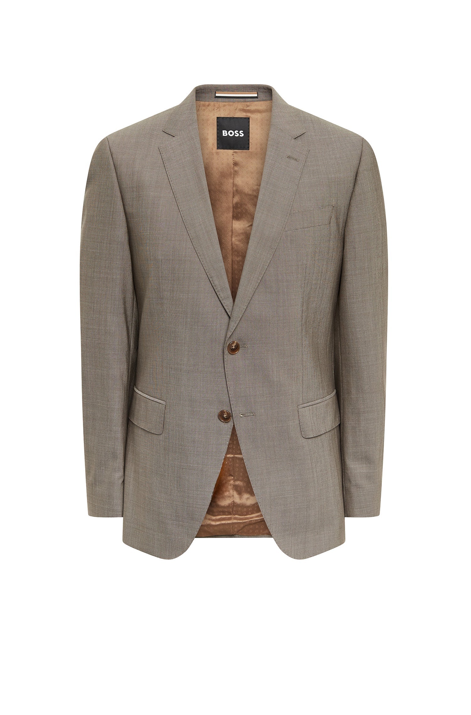 MEDIUM BEIGE // BUSINESS SUITS H-HUGE-3PCS-232