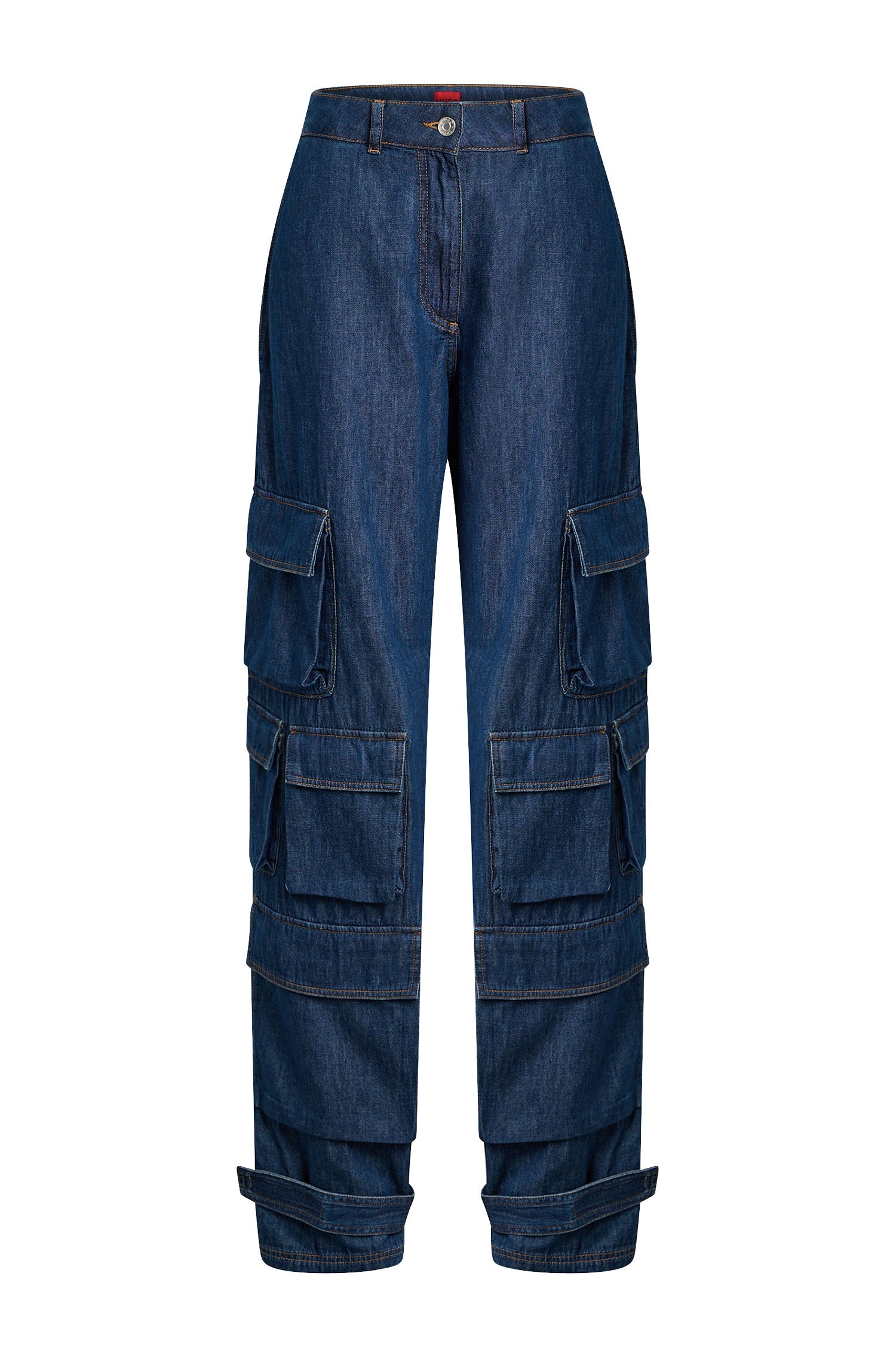 MEDIUM BLUE // CASUAL TROUSERS HACALU-1-W