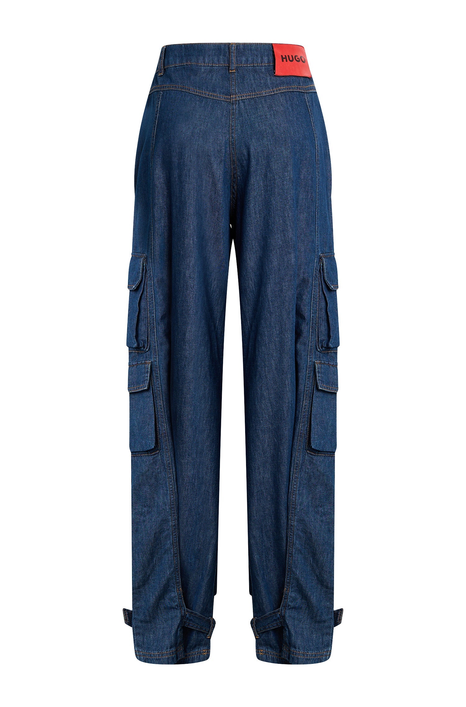 MEDIUM BLUE // CASUAL TROUSERS HACALU-1-W