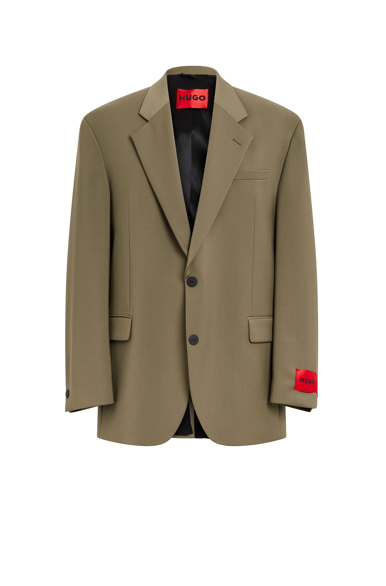 Underwire wool blend blazer - Open Green