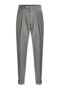 SILVER // FORMAL TROUSERS L-PEET-PLEAT-233