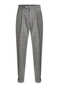 SILVER // FORMAL TROUSERS L-PEET-PLEAT-233