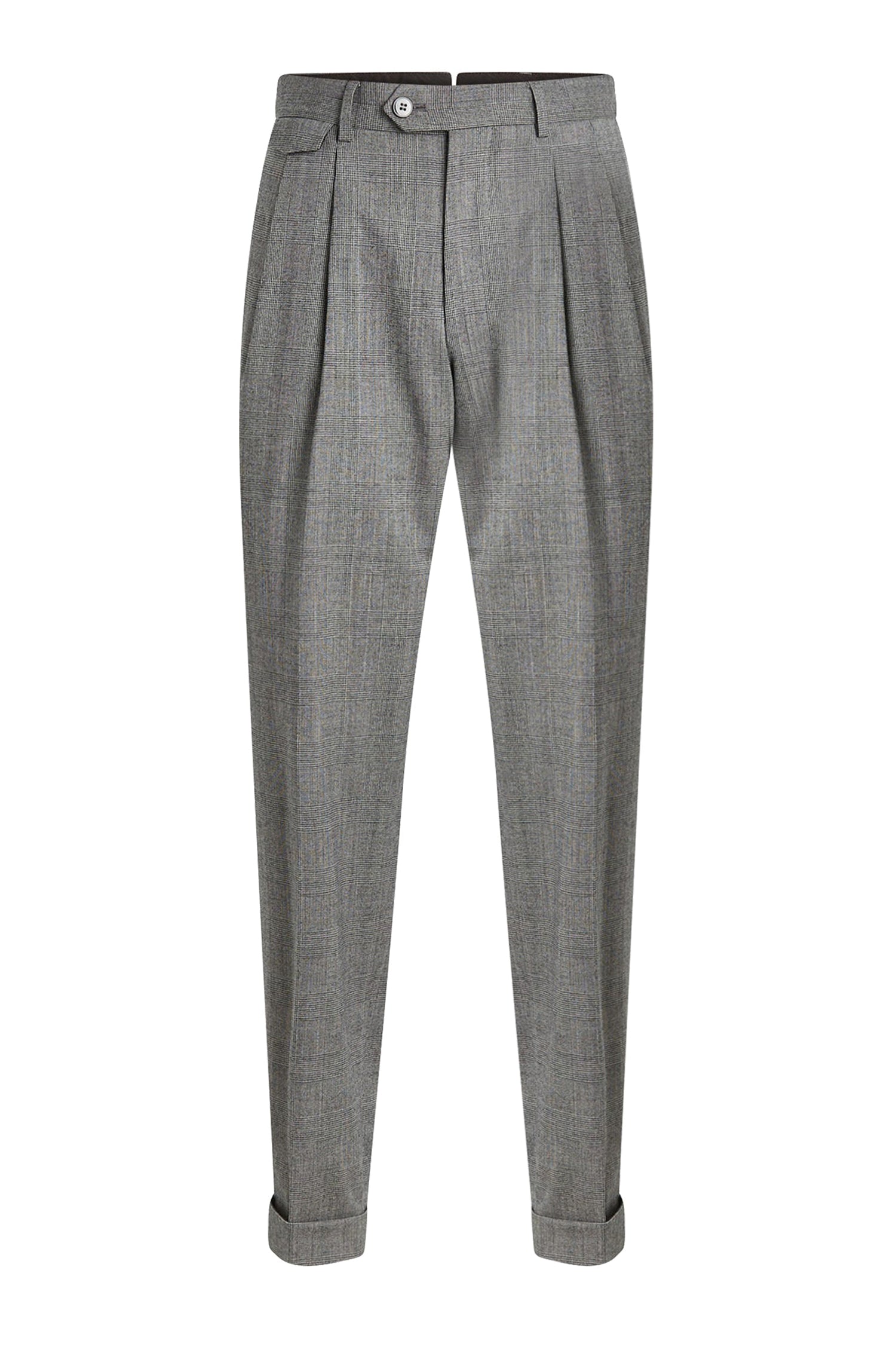 SILVER // FORMAL TROUSERS L-PEET-PLEAT-233