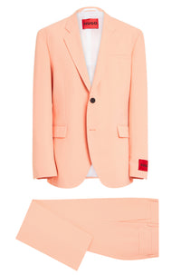 Kris wool blend suit - Light & Pastel Red