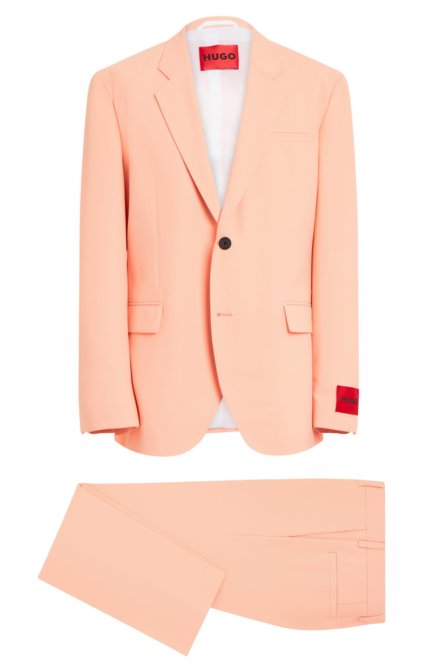 Kris wool blend suit - Light & Pastel Red