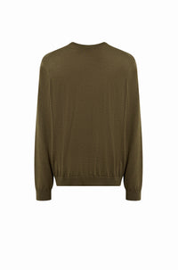 Melba wool jumper - Open Green