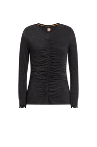 HORS LIGNE // BLACK // CASUAL TOPS C_EMEELA_GLITTER
