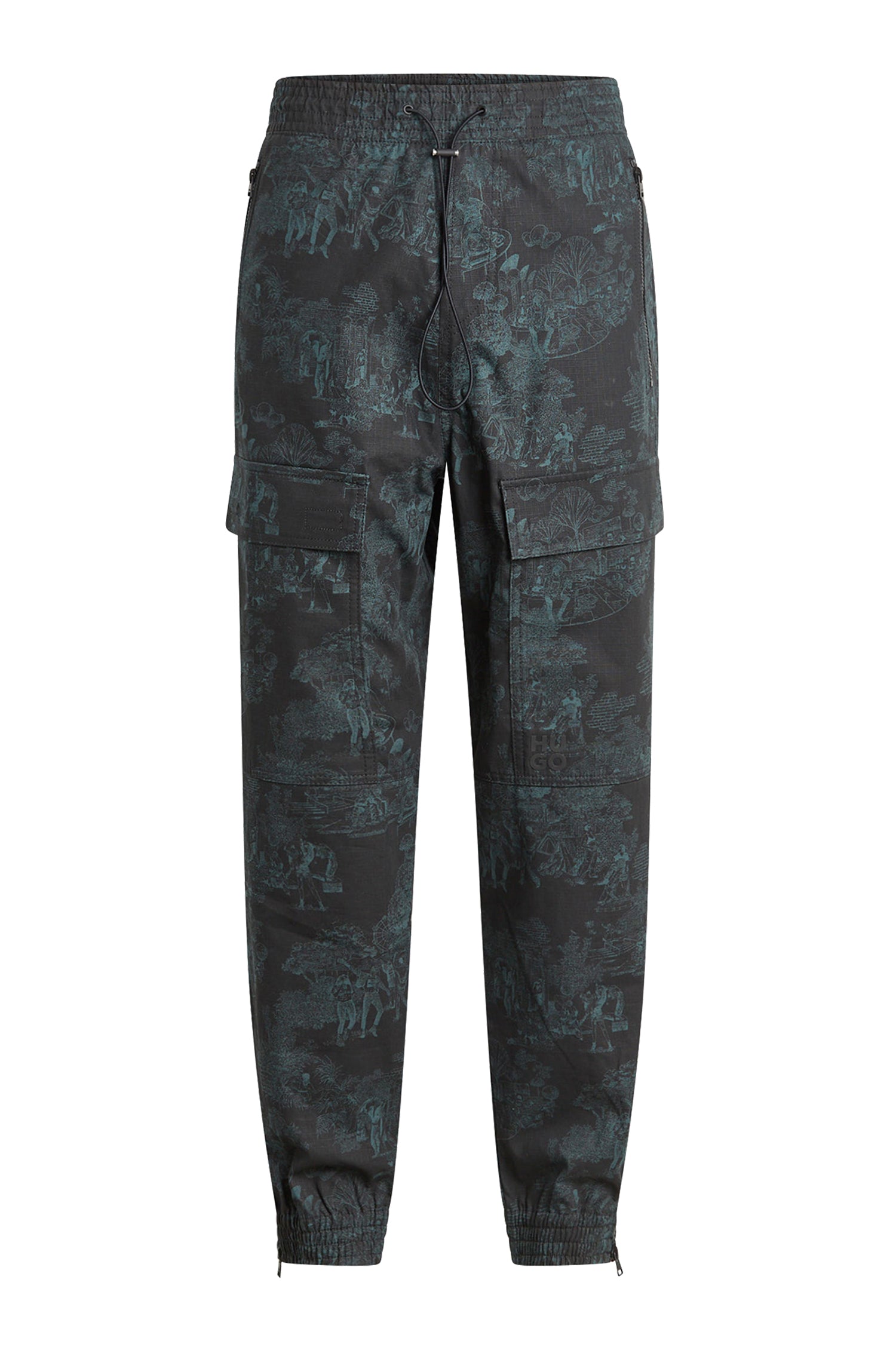 CHARCOAL // CASUAL TROUSERS GANNO233