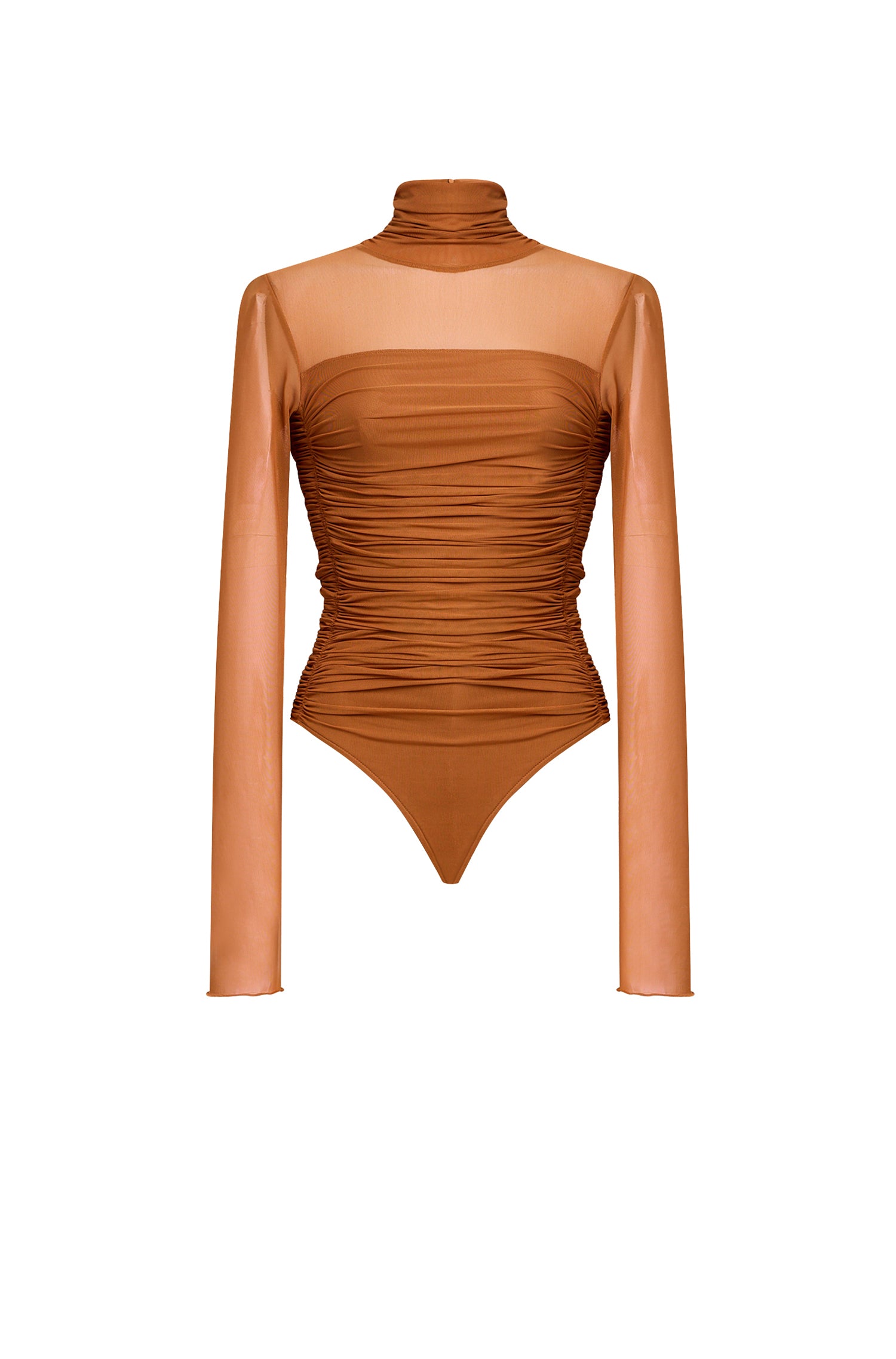 Body Nelassy à fronces - Rust & Copper