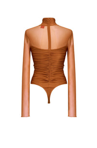 Body Nelassy à fronces - Rust & Copper
