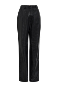 Pantalon Sileno en cuir - Black