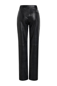 Pantalon Sileno en cuir - Black