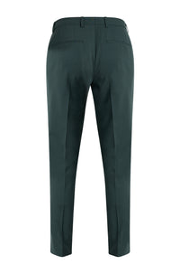 Getlin wool blend trousers - Dark Green