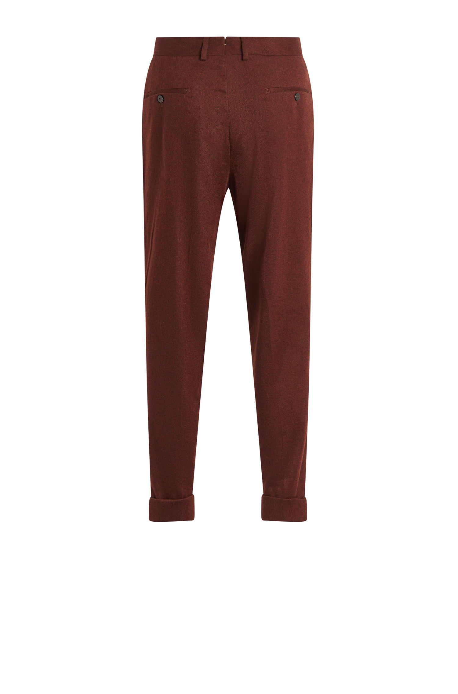 MEDIUM RED // FORMAL TROUSERS L-PEET-PLEAT-234