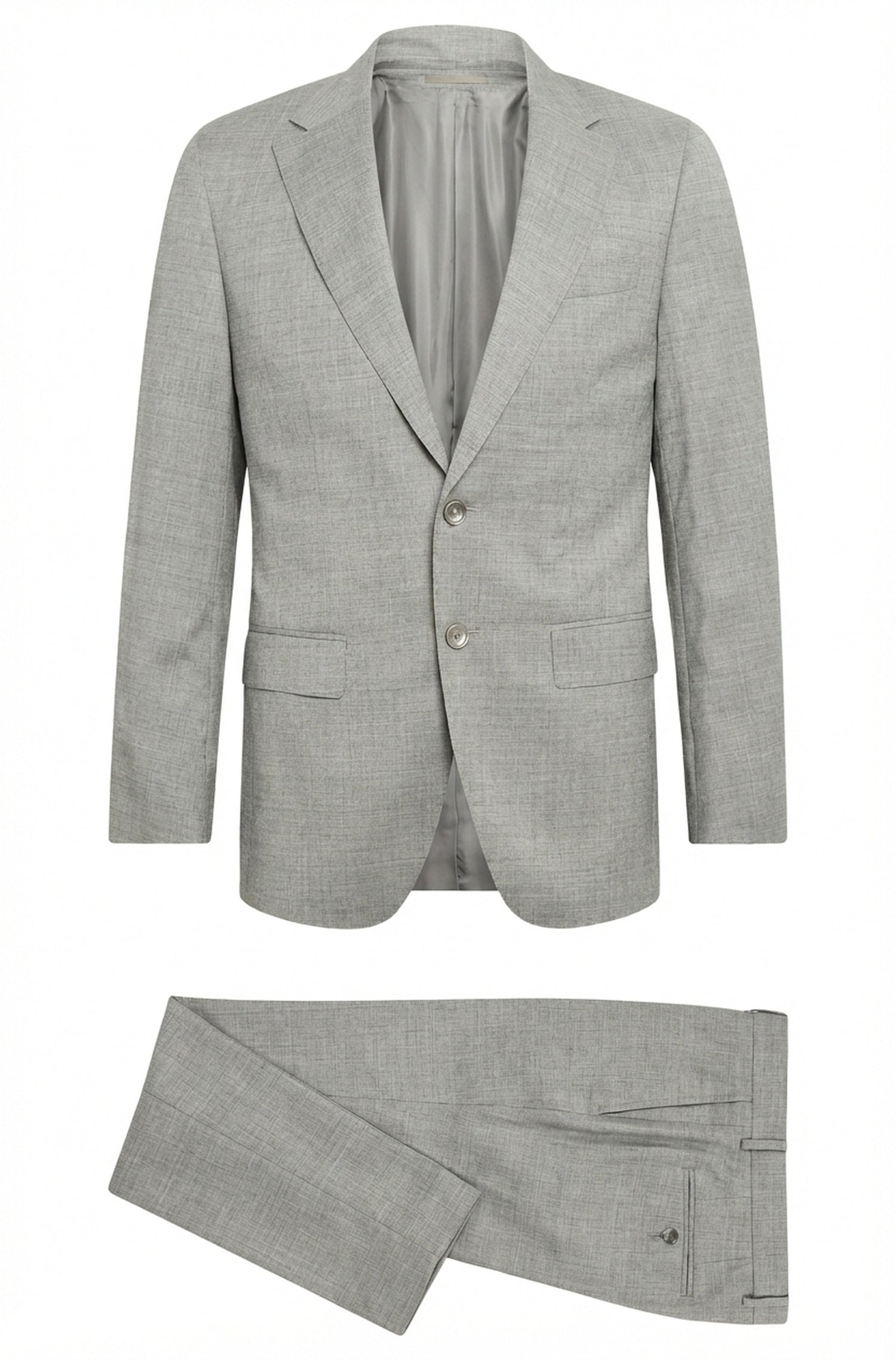 SILVER // BUSINESS SUITS L-HARVERS-3PCS-241
