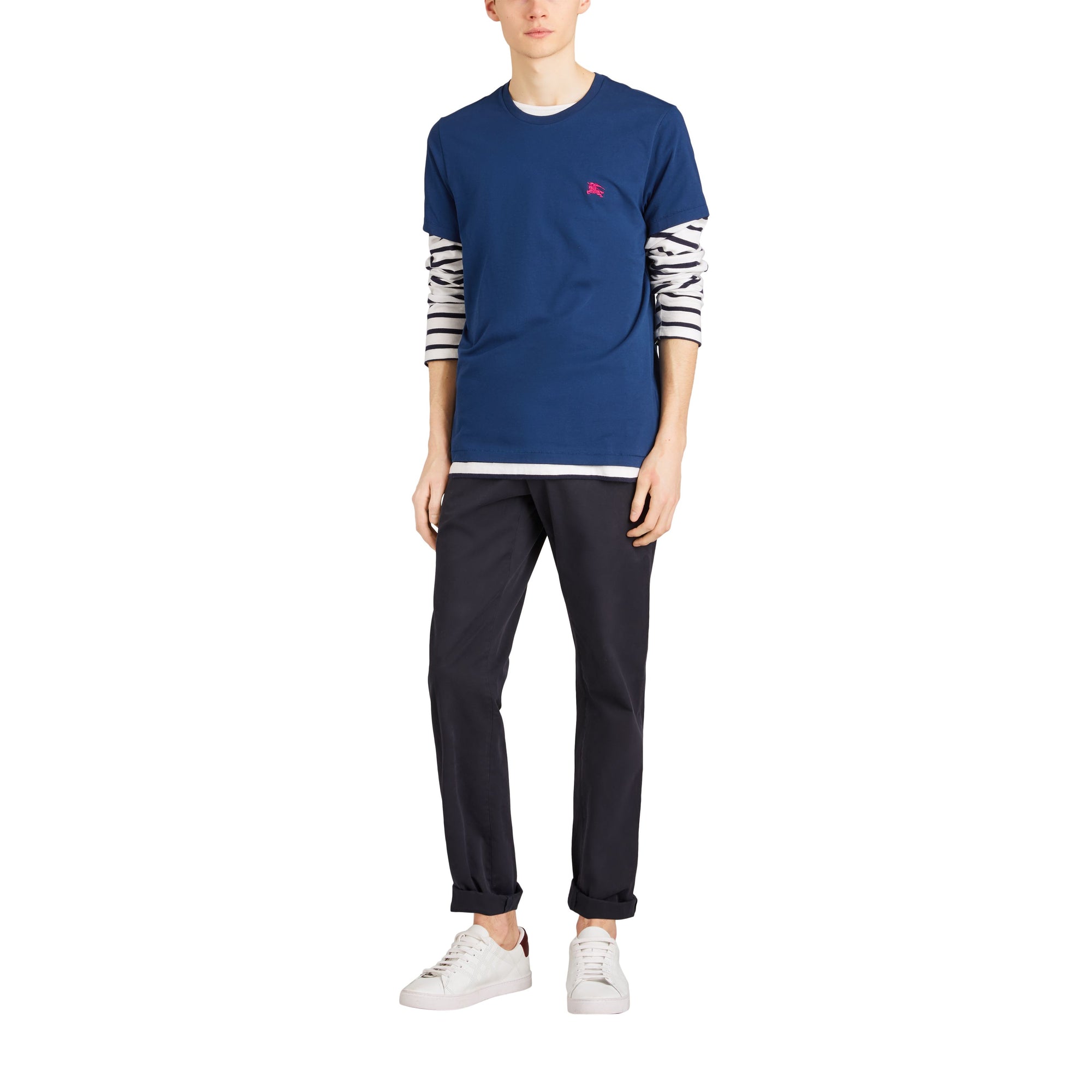 1 qty T-shirt à broderie cavalier - Bright Navy