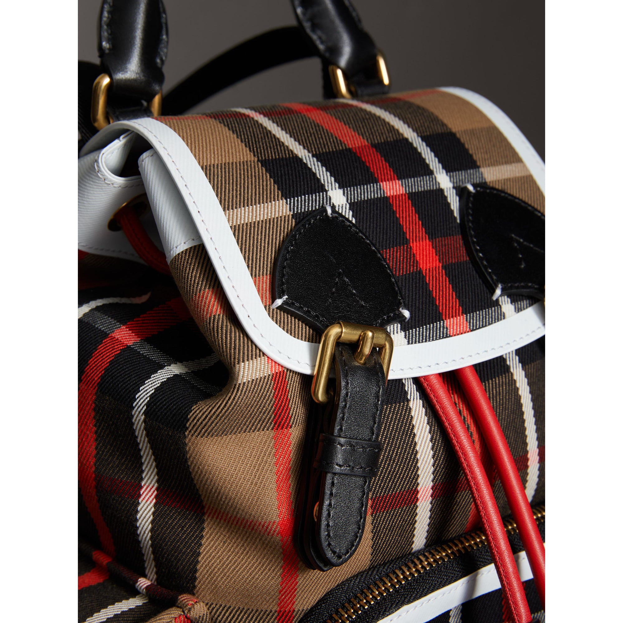 ZZNOSTOCK Petit sac The Rucksack à motif check - Caramel