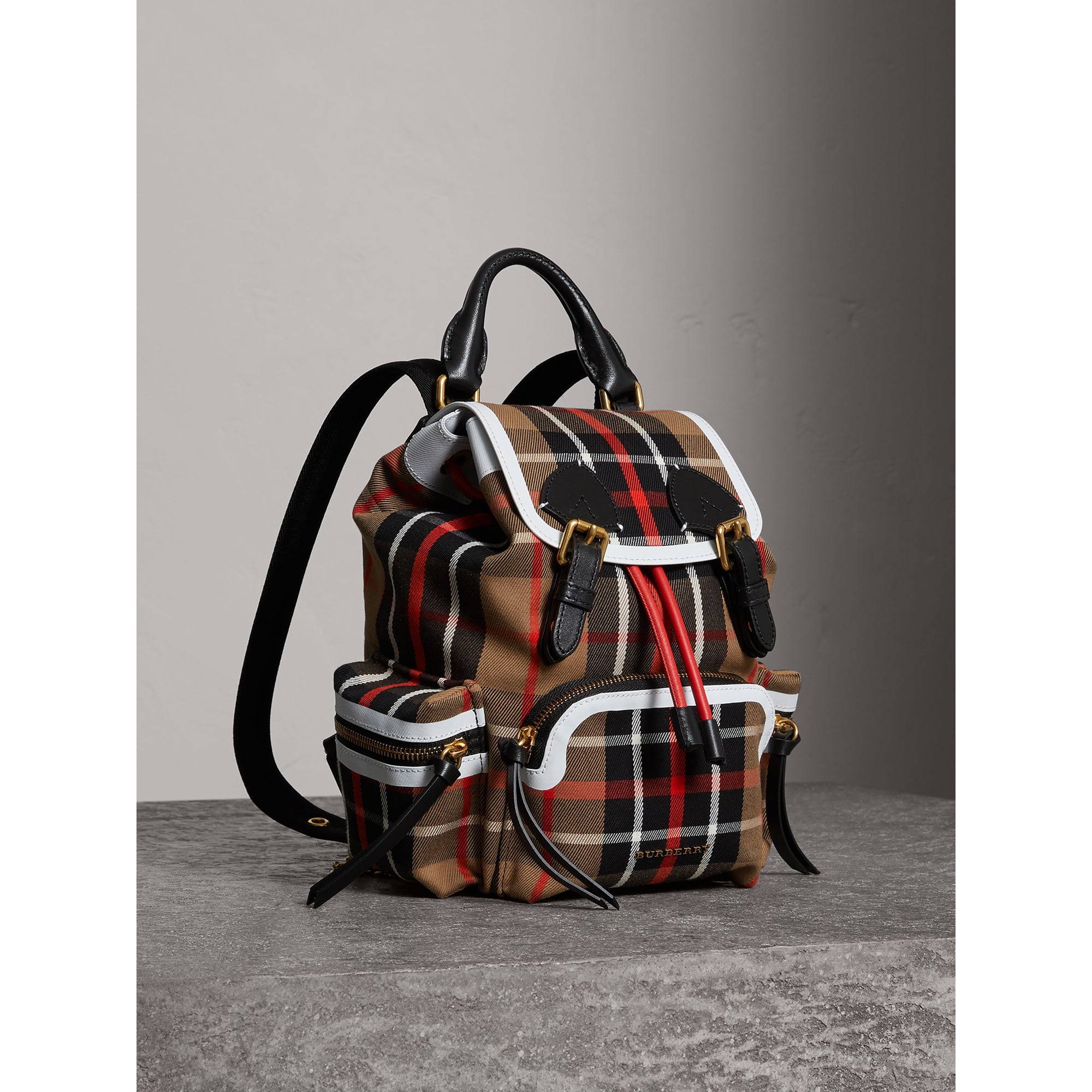 ZZNOSTOCK Petit sac The Rucksack à motif check - Caramel