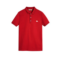 1 qty Polo à manches courtes et broderie cavalier - Military Red