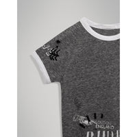 ZZNOSTOCK T-shirt à manches raglan en coton mélangé - Dark Grey Melange