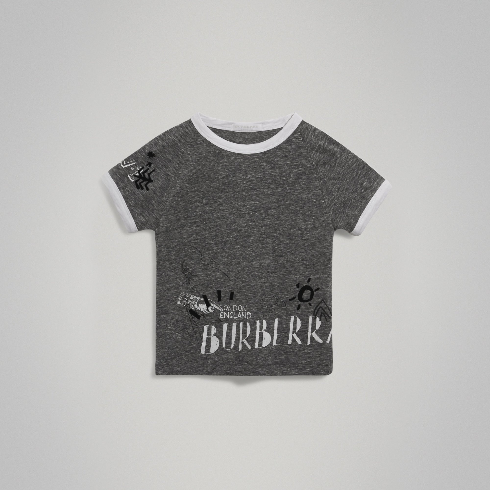 ZZNOSTOCK T-shirt à manches raglan en coton mélangé - Dark Grey Melange