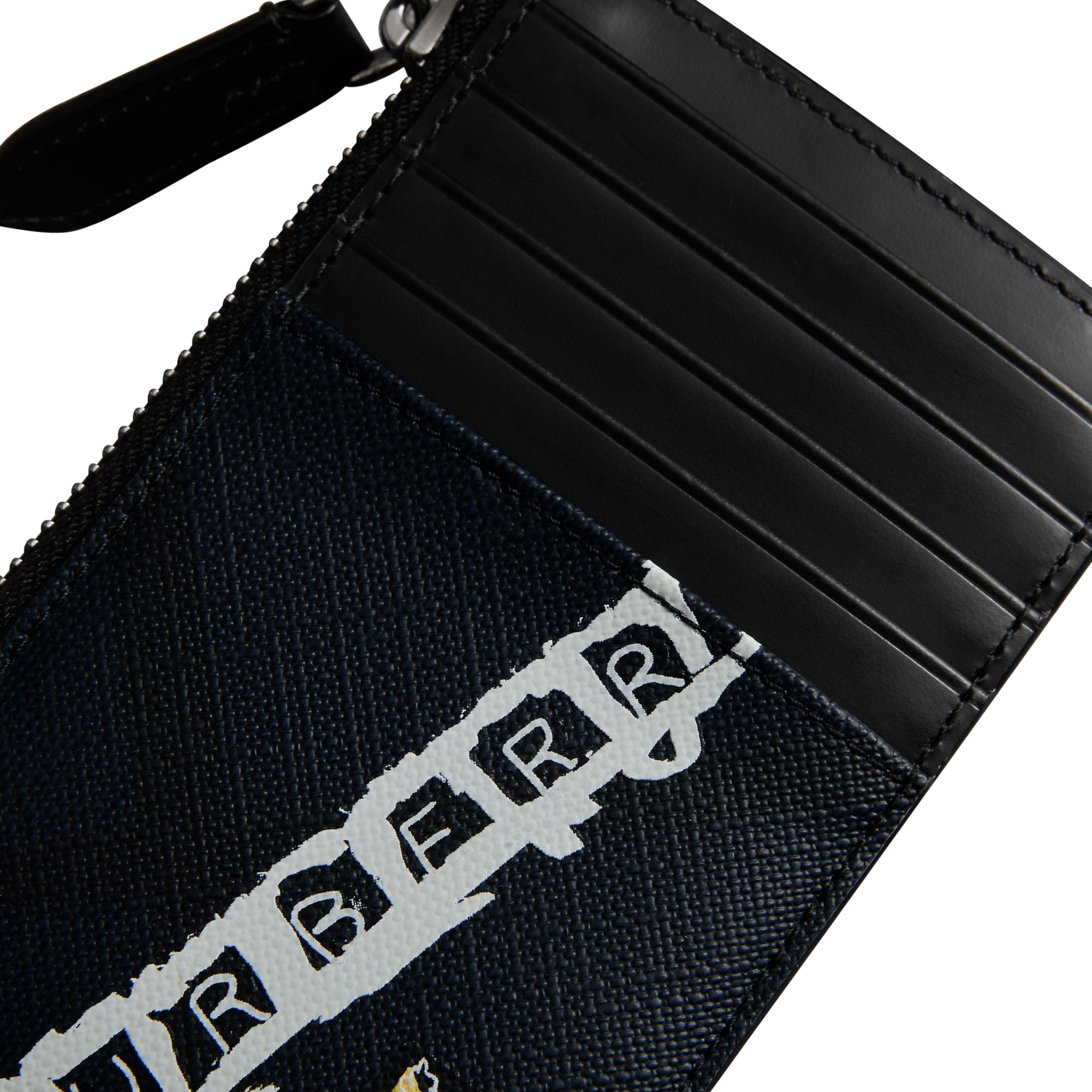 ZZNOSTOCK Porte-cartes zippé à motif London check - Charcoal