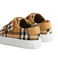 ZZNOSTOCK Sneakers en cuir à motif Vintage check - Antique Yellow & Optic White