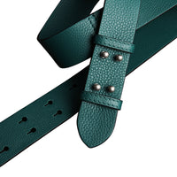 ZZNOSTOCK Ceinture en cuir grainé pour petit sac - Sea Green