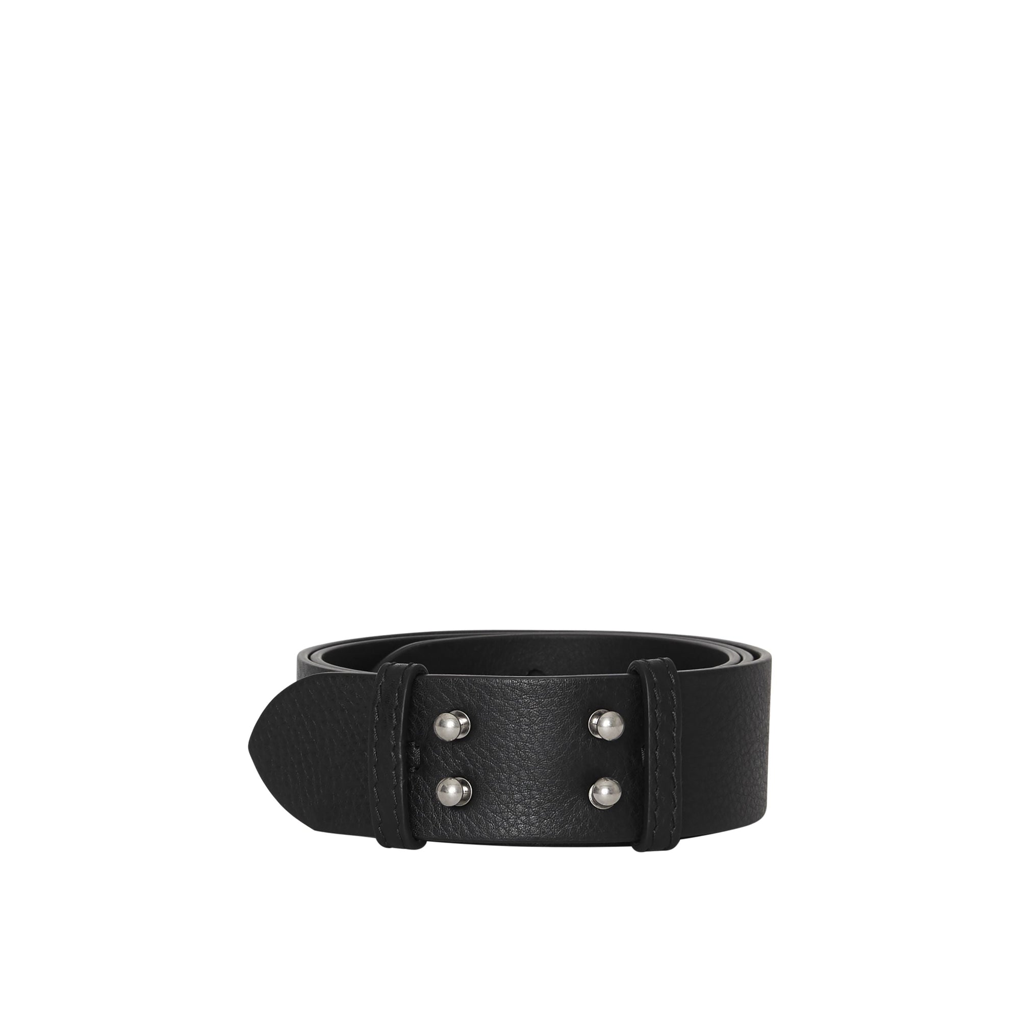 1 qty Ceinture en cuir grainé pour petit sac the belt - Black