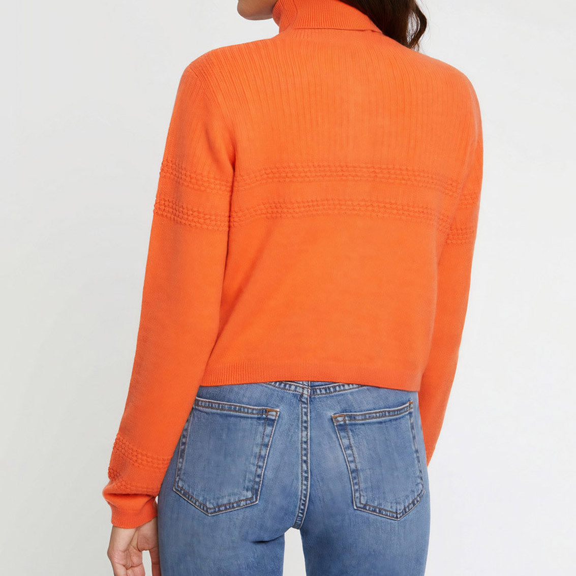 Cardigan à manches longues en cachemire - Orange