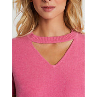 Pull à manches courtes en cachemire - Rose