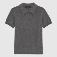 Pull à manches courtes en cachemire - Gris